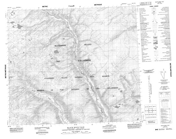 Black Rock Vale Topographic Paper Map 120C15 at 1:50,000 scale