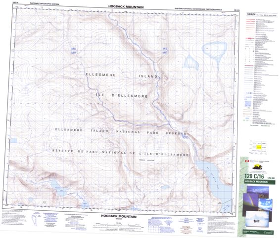 Hogback Mountain Topographic Paper Map 120C16 at 1:50,000 scale