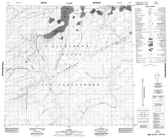 Alert Topographic Paper Map 120E05 at 1:50,000 scale