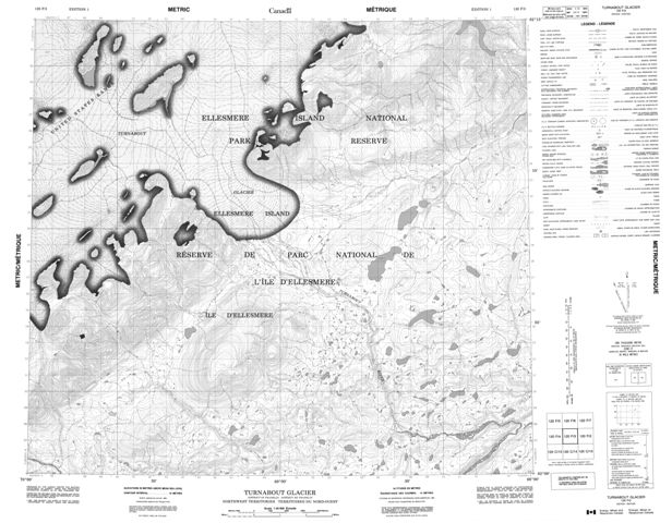 Turnabout Glacier Topographic Paper Map 120F03 at 1:50,000 scale