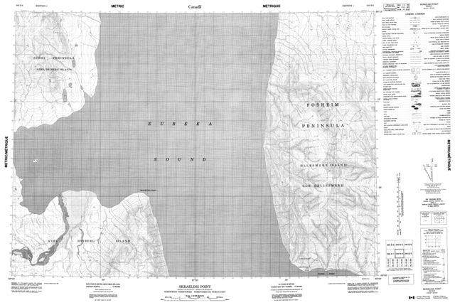 Skraeling Point Topographic Paper Map 340B04 at 1:50,000 scale