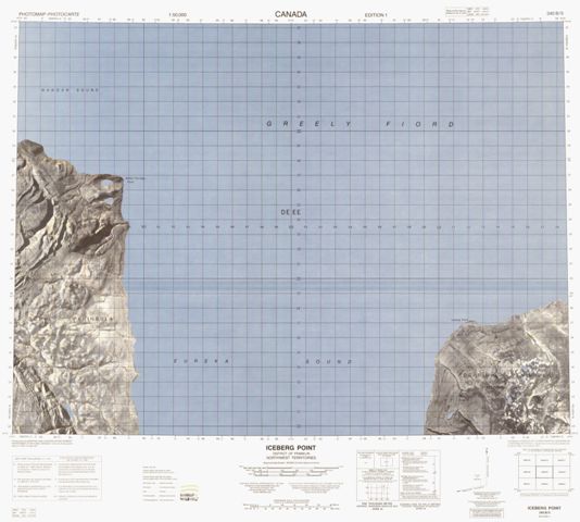 Iceberg Point Topographic Paper Map 340B05 at 1:50,000 scale