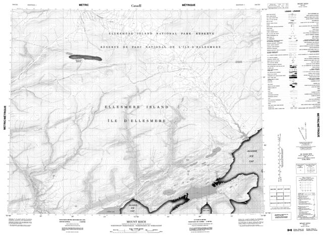 Mount Koch Topographic Paper Map 340D02 at 1:50,000 scale
