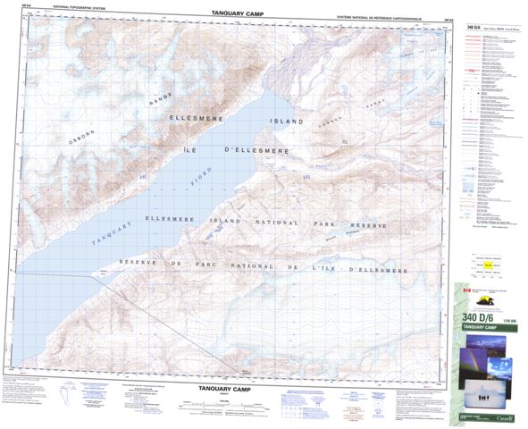 Tanquary Camp Topographic Paper Map 340D06 at 1:50,000 scale