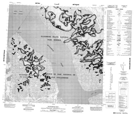 Egingwah Bay Topographic Paper Map 340E14 at 1:50,000 scale