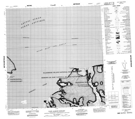 Cape Albert Edward Topographic Paper Map 340H01 at 1:50,000 scale