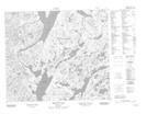 013K14 Mistinippi Lake Topographic Map Thumbnail