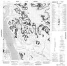 016E14 Touak Fiord Topographic Map Thumbnail 1:50,000 scale