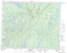 022P07 Lac Catignan Topographic Map Thumbnail