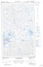 023G11W Lac Bellenger Topographic Map Thumbnail 1:50,000 scale