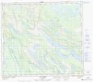 023O13 Lac Ribero Topographic Map Thumbnail 1:50,000 scale