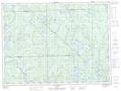 032A05 Lac Bignell Topographic Map Thumbnail 1:50,000 scale