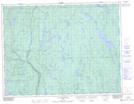 032H06 Lac Desautels Topographic Map Thumbnail 1:50,000 scale