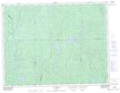 032H11 Lac Bourgat Topographic Map Thumbnail 1:50,000 scale