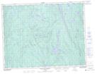 032H16 Grand Lac Jourdain Topographic Map Thumbnail 1:50,000 scale