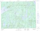 032I04 Lac Des Canots Topographic Map Thumbnail