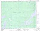 032J01 Lac Waconichi Topographic Map Thumbnail 1:50,000 scale