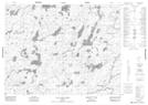 032J03 Lac A L'Eau Noire Topographic Map Thumbnail 1:50,000 scale