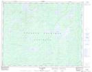 032J13 Lac Ginguet Topographic Map Thumbnail 1:50,000 scale