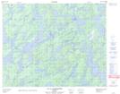 032O07 Lac La Bardeliere Topographic Map Thumbnail 1:50,000 scale