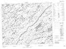 033A07 Lac Cadieux Topographic Map Thumbnail
