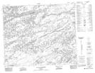 033H08 Lac La Savonniere Topographic Map Thumbnail