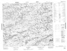 033I06 Lac Billet Topographic Map Thumbnail
