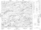 033J02 Lac Penneleau Topographic Map Thumbnail