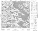 034J03 Lac Chavigny Topographic Map Thumbnail