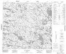 034J05 Lac Chatignon Topographic Map Thumbnail