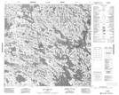 034J06 Lac Farineau Topographic Map Thumbnail