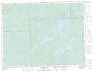 042F03 Obakamiga Lake Topographic Map Thumbnail 1:50,000 scale