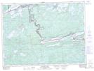 052B02 Saganaga Lake Topographic Map Thumbnail 1:50,000 scale