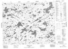 052O06 Obaskaka Lake Topographic Map Thumbnail