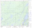 063O09 Ospwagan Lake Topographic Map Thumbnail 1:50,000 scale