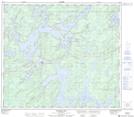 063O14 Wapisu Lake Topographic Map Thumbnail 1:50,000 scale