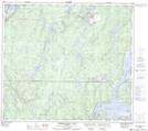 064B05 Pemichigamau Lake Topographic Map Thumbnail 1:50,000 scale