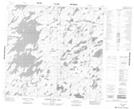 064K05 Whiskey Jack Lake Topographic Map Thumbnail 1:50,000 scale