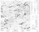 074I14 Umfreville Lake Topographic Map Thumbnail 1:50,000 scale