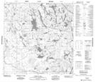 075D05 Mistigi Lake Topographic Map Thumbnail 1:50,000 scale