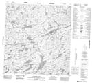 075G14 Lamarre Lake Topographic Map Thumbnail