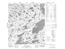 075M07 Lac Tete D'Ours Topographic Map Thumbnail 1:50,000 scale