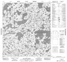 075M10 Lac Capot Blanc Topographic Map Thumbnail 1:50,000 scale