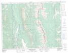 082G15 Tornado Mountain Topographic Map Thumbnail 1:50,000 scale
