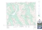 082J14 Spray Lakes Reservoir Topographic Map Thumbnail 1:50,000 scale