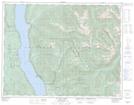 082K05 St Leon Creek Topographic Map Thumbnail