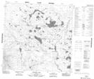 084P05 Bowhay Lake Topographic Map Thumbnail 1:50,000 scale
