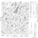 086A08 Newbigging Lake Topographic Map Thumbnail 1:50,000 scale