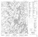086F02 Wopmay Lake Topographic Map Thumbnail 1:50,000 scale
