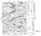 086G14 Samandre Lake Topographic Map Thumbnail 1:50,000 scale